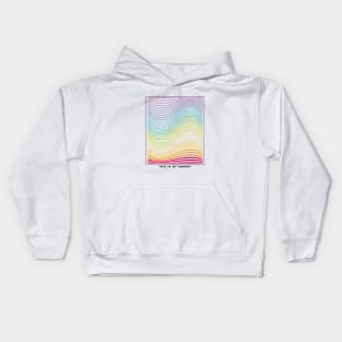 Rainbow Gay Energy Wave Kids Hoodie